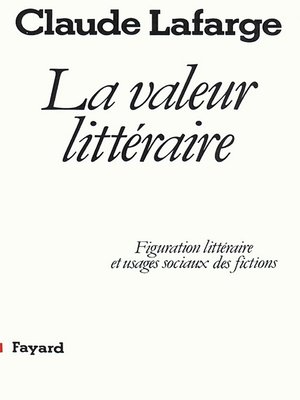 cover image of La Valeur littéraire